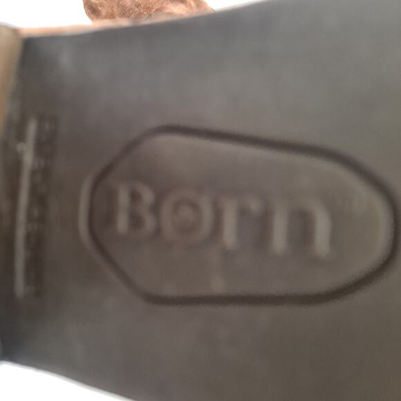 Western Slouchy Suede Cowboy Ankle Boots Born Sz 8 Brown Retro Rugged Distressed - Picture 4 of 8